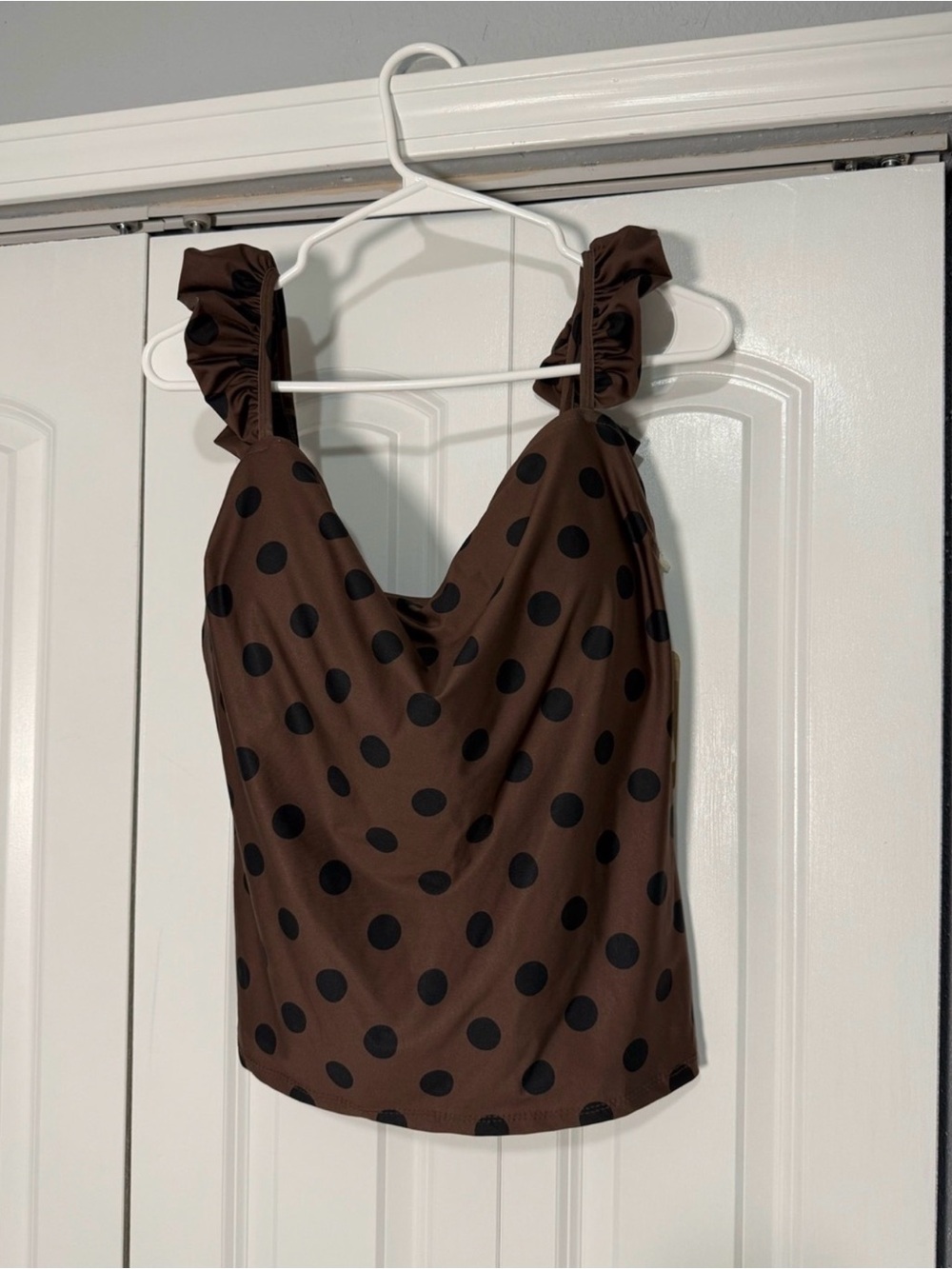 Albion Bella Tankini Black Cocoa Dot XL - Picture 2 of 4